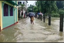 প্রচন্ড বৃষ্টিতে জলমগ্ন আলিপুরদুয়ারের কালচিনি