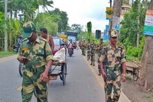 গ্রামে গ্রামে কেন্দ্রীয় বাহিনীর রুটমার্চ, জওয়ানদের দেখে ফিরছে স্বস্তি