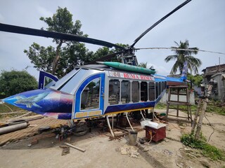 রেজাউল শেখের তৈরি হেলিকপ্টার 