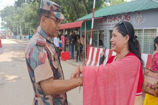 রাখি উদযাপন সীমান্তে! 