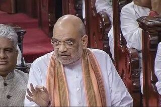 সংসদে অমিত শাহ। 
