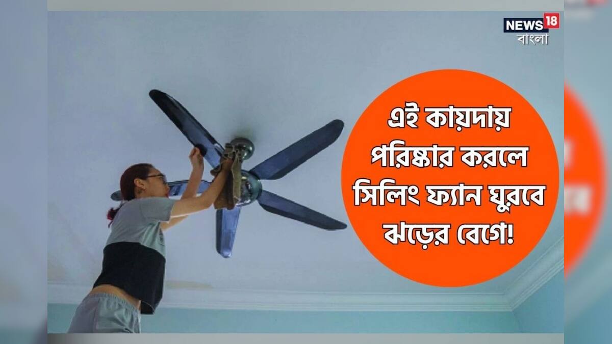 Ceiling Fan Cleaning Tips প্রচুর ময়লা জমেছে? এই কায়দায় পরিষ্কার
