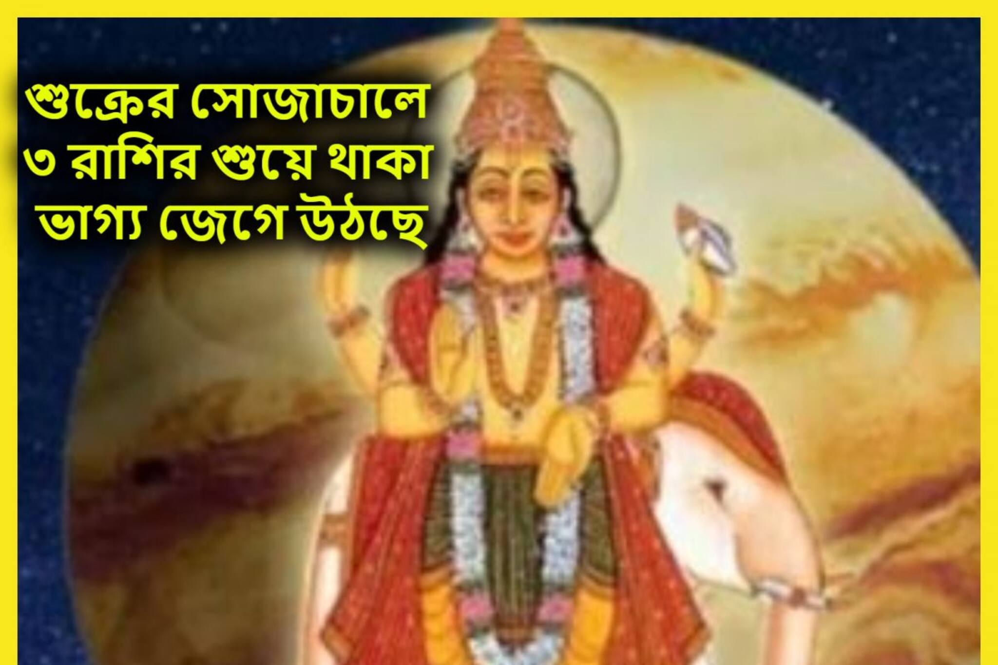 ধনদাতা শুক্রের সোজাচালে ৩ রাশির আচ্ছেদিন, আকাশের উচ্চতায় জাতক-জাতিকারা