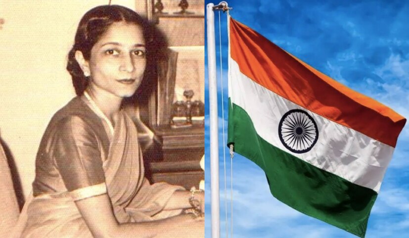 এরপর পরবর্তীকালে মাঝে সাদা অংশে ২৪টি দণ্ডযুক্ত অশোকচক্র স্থান পায়। মিসেস সুরাইয়া বদর-উদ-দিন ত্যাবি কর্তৃক জমা দেওয়া স্বাধীন ভারতের জাতীয় পতাকার নকশা অবশেষে ১৭ ই জুলাই ১৯৪৭ তারিখে পতাকা কমিটি কর্তৃক অনুমোদিত এবং গৃহীত হয়।