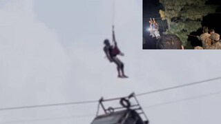 ১২০০ ফুট উচ্চতায় বিকল হয়ে পড়ে কেবল কার