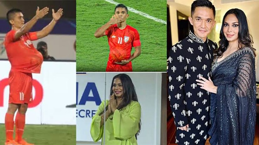 সুনীল আর কয়েক মাস পরেই প্রথমবারের জন্য বাবা হতে চলেছেন। তার বাঙালি স্ত্রী সোনম ভট্টাচার্য ফুটবলার সুব্রত ভট্টাচার্যের কন্যা