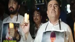 মোমবাতি মিছিল শেষে বিরোধী দলনেতা বললেন,'সৌরনীলের মৃত্যুর জন্য গলায় গামছা-সহ মুখ্যমন্ত্রীর ক্ষমা চাওয়া উচিত ৷’