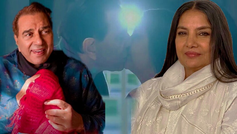  এই ছবিতে নায়কের দাদুর ভূমিকায় অভিনয় করেছেন ৮৭ বছর বয়সী ধর্মেন্দ্র এবং নায়িকার ঠাকুমার ভূমিকায় অভিনয় করেছেন বছর বাহাত্তরের শাবানা আজমি। ছবির একটি দৃশ্যে তাঁদের চুম্বন নিয়ে রীতিমতো হইচই পড়ে গিয়েছে। সেই দৃশ্য বর্তমানে নেটমাধ্যমে ভাইরাল। তবে কেউ কেউ বিষয়টা একেবারেই ভাল ভাবে নিচ্ছেন না। কিন্তু অনেকেই প্রশংসা করে বলছেন, ছকভাঙা এই চুম্বনের দৃশ্যের মাধ্যমে সাহসিকতার পরিচয় দিয়েছে ‘রকি অওর রানি কি প্রেম কাহানি’। তবে শাবানা-ধর্মেন্দ্রই প্রথম নন, এর আগেও ছক ভেঙে চুমুর দৃশ্যে ধরা দিয়েছেন বহু বর্ষীয়ান অভিনেতা-অভিনেত্রী। 