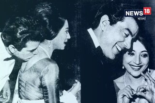 সুচিত্রার খোলা পিঠে ধর্মেন্দ্রর চুমু 