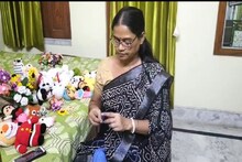 কুরুশ কাঠি দিয়ে বধূর কেরামতি, তৈরি হল চমৎকার উলের রাখি