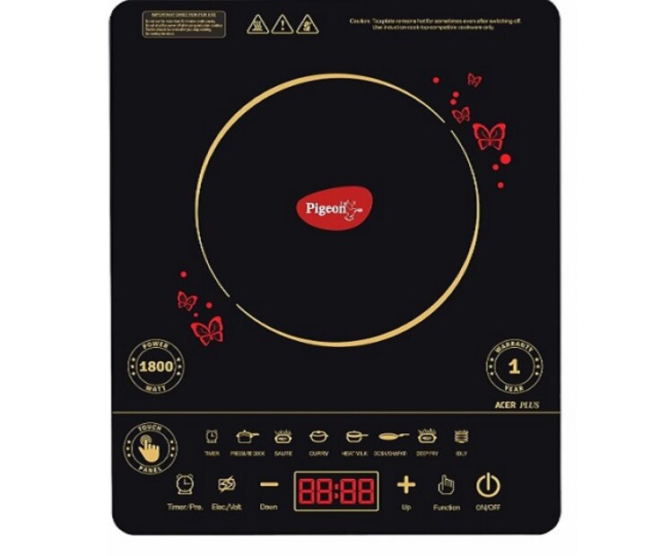 Pigeon By Stovekraft Induction Cooktop: ফেদার টাচ কন্ট্রোল পাবেন এতে। ৮টি প্রি-সেট মেনু, অটো শট অফ ফিচার পাবেন। দাম মাত্র ১৮৯৯ টাকা। 