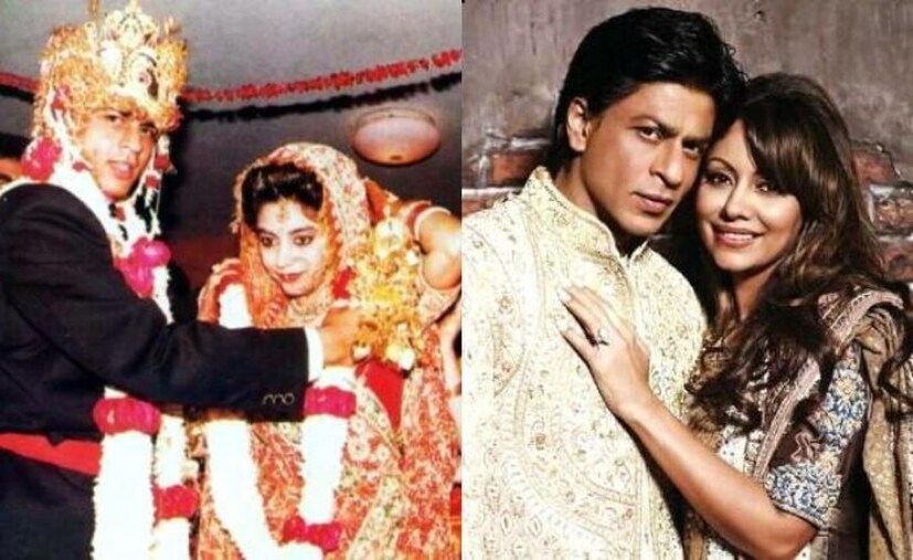 অনেক জটিলতা, বাধা ছিল তাঁদের পথে। প্রেমকে বিয়েতে বদলে দিতে অনেক কিছু পার করতে হয়েছে তাঁদের। ১৯৯১ সালে সব কিছুকে পরাজিত করে বিয়ে করেন তাঁরা! বিয়ের আগে শাহরুখ আর গৌরির প্রেম লুকিয়েই চলত! মাত্র ১৮ বছর বয়সে গৌরির প্রেমে পড়েছিলেন শাহরুখ খান! আর গৌরির তখন মাত্র ১৪! photo source collected 