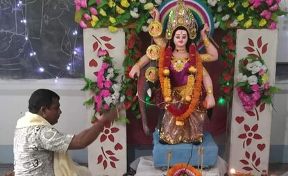 দুর্গাপুরে ২০২২-এ বিশ্বকর্মা পুজো। (সংরক্ষিত ছবি)