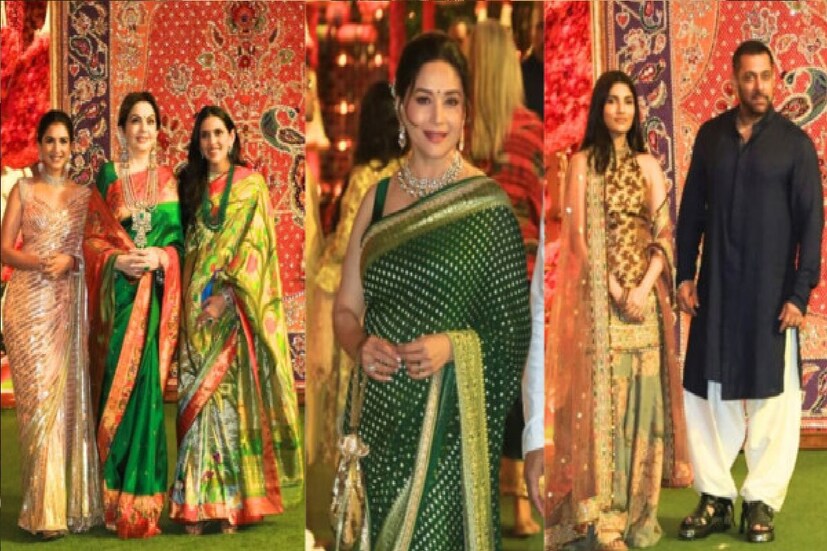 *গণপতি বাপ্পার পুজোর সময় নীতা আম্বানিকে দেখা গিয়েছে শাড়িতে। সামনে আঁচল দিয়ে খুব ছিমছাম শাড়িতে ধরা দিয়েছিলেন মুকেশ-ঘরণী। আর তাঁদের পরিবারের বড় বউমা শ্লোকা এবং হবু বউমা রাধিকাও পরেছিলেন ট্র্যাডিশনাল সালোয়ার স্যুট। তবে রাতের অনুষ্ঠানে বলিউডের নায়িকাদের রীতিমতো টক্কর দিলেন শাশুড়ি এবং বউমা-রা।