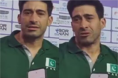 ভাইরাল হচ্ছে পাকিস্তান বাস্কেটবল দলের কোচ - Photo Courtesy- X Account video grab 