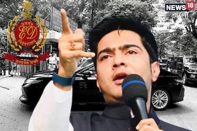 কালো গাড়িতে ইডি দফতরে অভিষেক বন্দ্যোপাধ্যায়