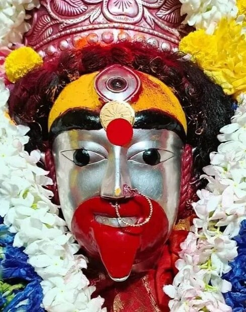 রাতে আমিষ ভোগে নিবেদন করা হয় খিচুড়ি, মাছ, মাংস এবং আরও অন্যান্য উপাচার।