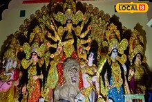 পনেরো ফুটের দুর্গার মাথায় রুপোর মুকুট! মণ্ডপেও আছে বড় চমক