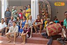 মামাবাড়ির শতবর্ষ প্রাচীন দুর্গাপুজোয় শামিল লন্ডনের এরিন, জেনি,সাশারা...
