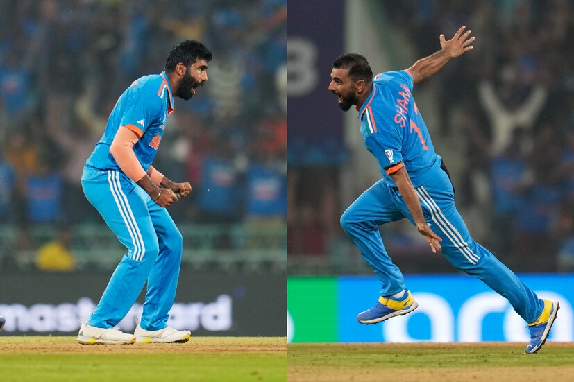 বেশি রান না হলেও তা ডিফেন্ড করতে নেমে দুরন্ত শুরু ভারতের। বিশেষ করে জসপ্রীত বুমরাহ ও মহম্মদ শামির আগুনে পেস বোলিংয়ের সামনে ধরাশায়ী ইংল্যান্ডের টপ অর্ডার। ২৩০ তাড়া করতে নেমেও চাপে ডিফেন্ডিং চ্যাম্পিয়নরা। (Photo Courtesy- AP)