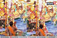 ঢাকের তালে দুর্গামণ্ডপে ঠাকুরমশাইয়ের সে কী নাচ! সুপারভাইরাল VDO, না দেখলেই মিস