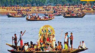 প্রতিমা নিরঞ্জন। প্রতীকী ছবি। প্রতিমা নিরঞ্জন। প্রতীকী ছবি।