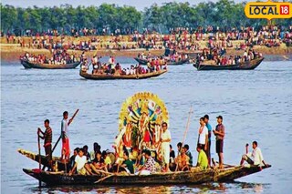 প্রতিমা নিরঞ্জন। প্রতীকী ছবি। 