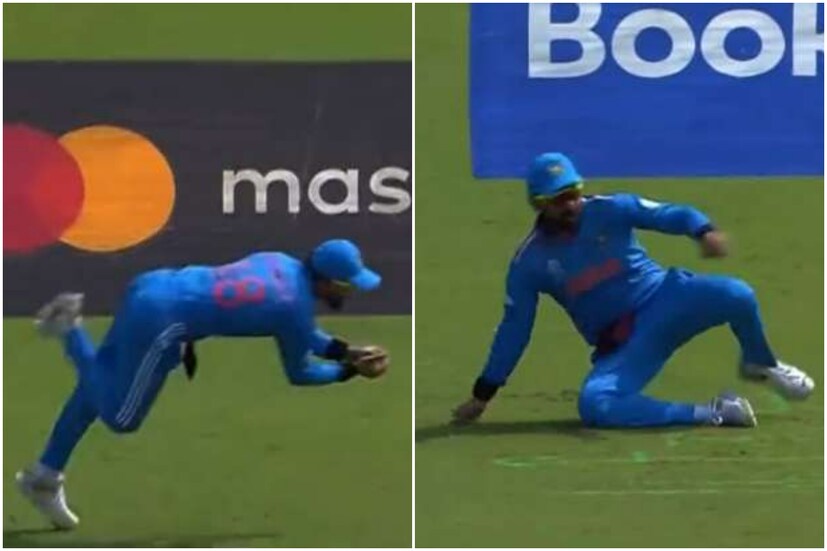 বিশ্বকাপের ইতিহাসে ভারতীয় ক্রিকেটারদের মধ্যে সবথেকে বেশি ক্যাচ ধরার রেকর্ড নিজের নামে করলেন বিরাট কোহলি। স্লিপে দাঁড়িয়ে মিচেল মার্শের ক্যাচ ধরতেই রেকর্ড বুকে শীর্ষে পৌছে যান বিরাট।