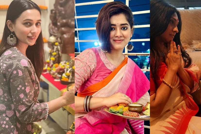 শ্যুটিংয়ের ব্যস্ততার ফাঁকেও লক্ষ্মীর আরাধনায় মাতলেন টলিপাড়ার তারকারা৷ কেউ ফল কাটাকাটিতে ব্যস্ত, কেউ আল্পনায় সাজিয়েছেন ঘর৷ সব মিলিয়ে লক্ষ্মীপুজোর দিনে অন্য মেজাজে দেখা গেল সেলেবদের৷ 