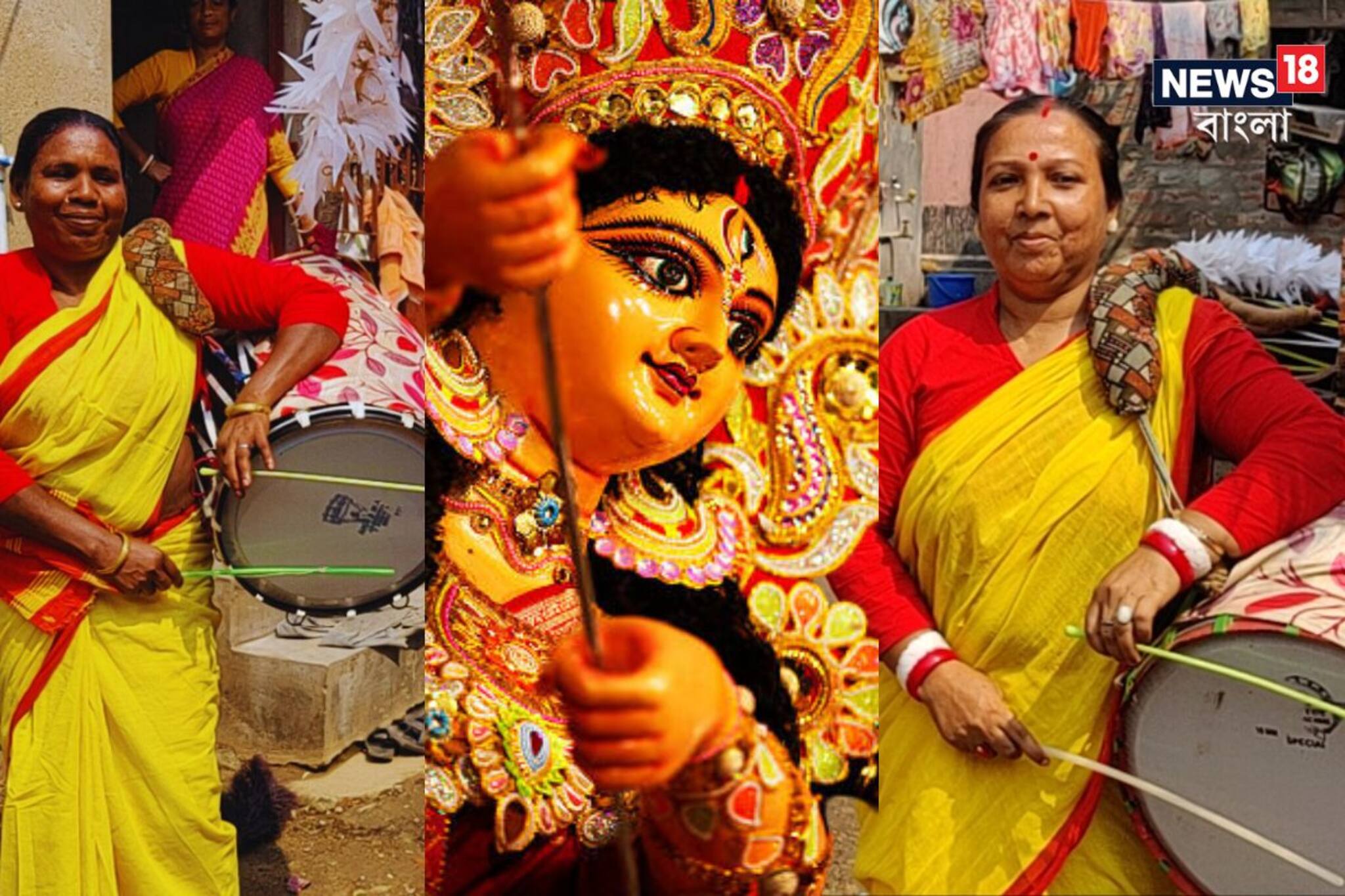 ভিন জেলা, ভিন রাজ্যে ঢাক বাজিয়ে বেড়ান..., আজ 'সেলিব্রিটি' কাটোয়ার চিত্রা!