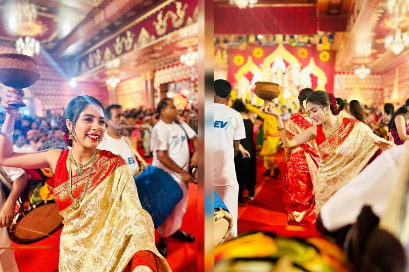 এবার কলকাতায় নয়, অদ্রিজা রায়ের পুজো কেটেছে মুম্বই নগরীতে। নর্থ বম্বে সর্বজনীন দুর্গোৎসবেই তারকাখচিত মণ্ডপে ধুনুচি নাচ করেছেন বাঙলি নায়িকা। আরব সাগরের তীরেই কেটেছে এবারের পুজো।