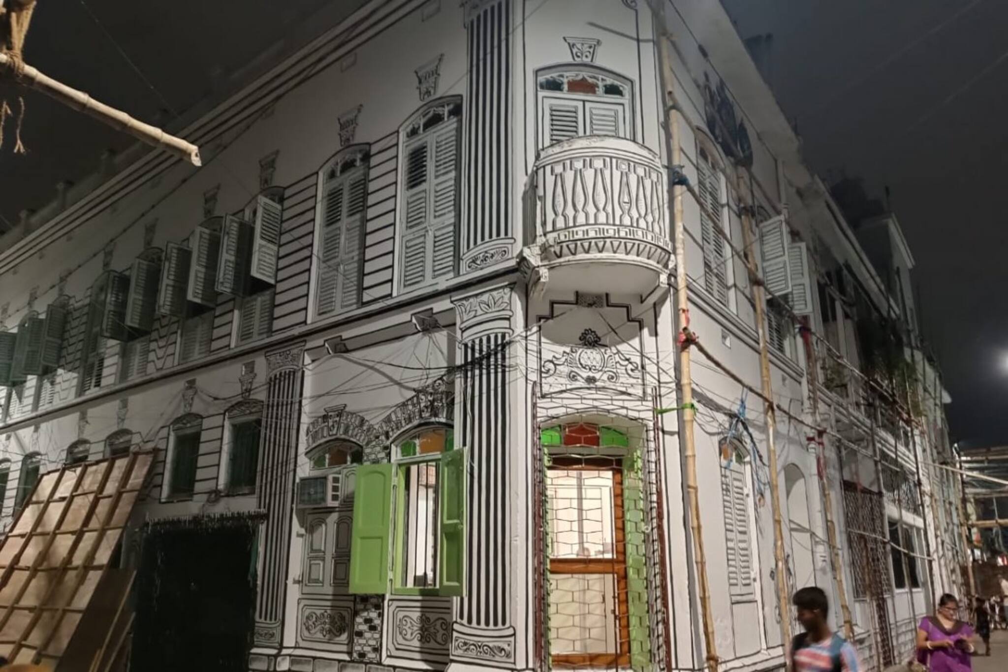 মণ্ডপজুড়ে সুকুমার রায়, হাতিবাগান নবীন পল্লীর থিম 'আবোল তাবোল'