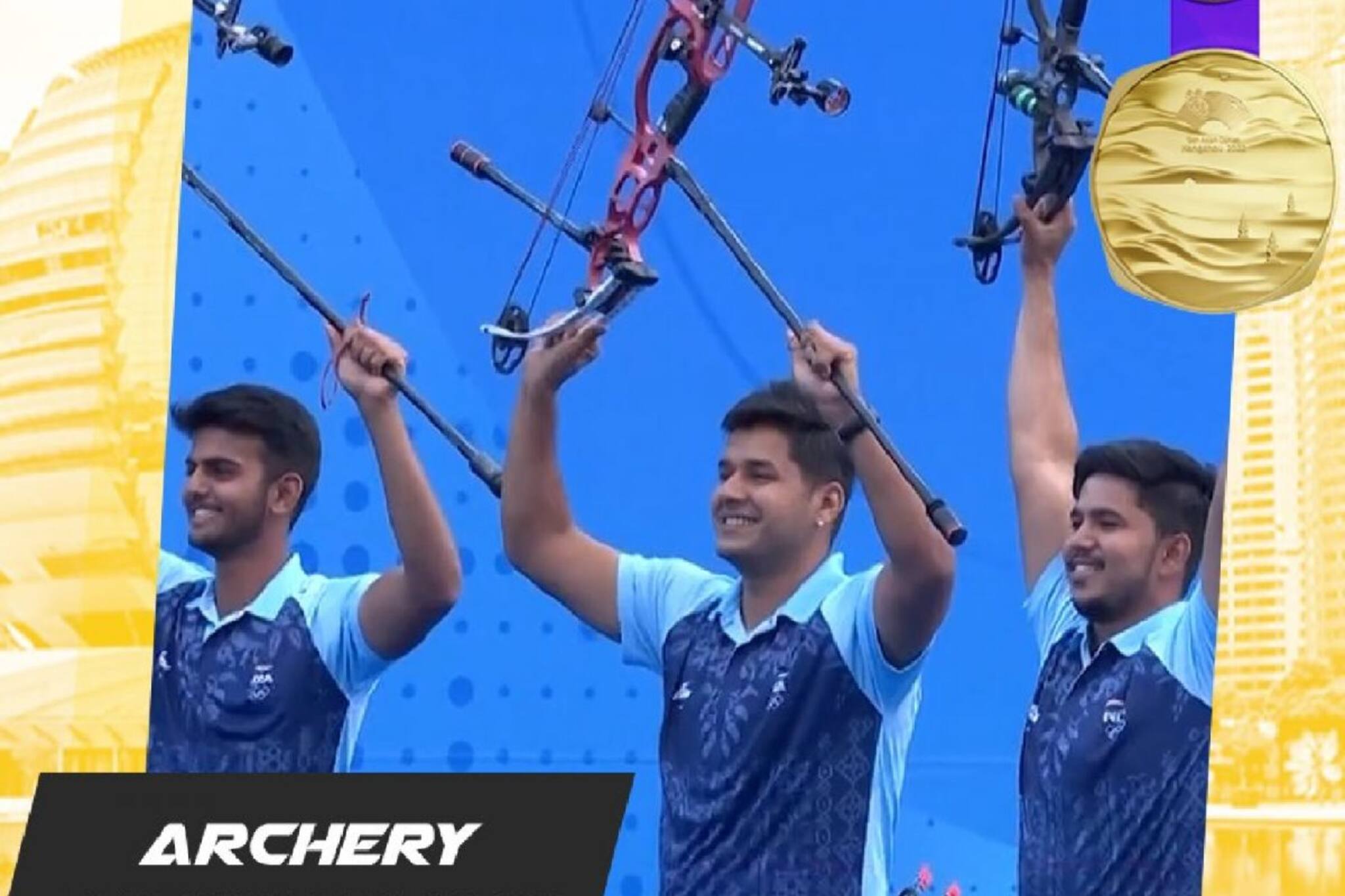 সোনা জয়ের হ্যাটট্রিক ভারতের, তিরন্দাজিতে মেয়েদের পর ছেলেদের পদক জয়