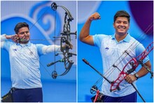 পুরুষদের তিরন্দাজিতে একই ইভেন্টে সোনা-রুপো দুই ভারতের, পদক জিতলেন ওজাস ও অভিষেক