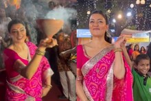 খালিপায়ে ধুনুচি নাচ, বাংলায় কথা বলা, দুর্গামণ্ডপে এক অন্য সুস্মিতা, ভাইরাল ভিডিও