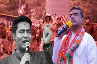 শুভেন্দুর নিশানায় তৃণমূলের ধরনা!