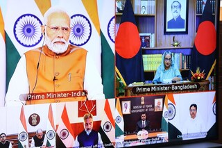 রেলপথে ত্রিপুরার সঙ্গে জুড়ল বাংলাদেশ, আগরতলা-আখাউড়া রেল সংযোগের উদ্বোধন করলেন দু’দেশের প্রধানমন্ত্রী মোদি ও হাসিনা