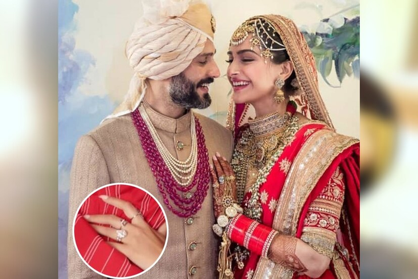 সোনম কাপুর- সোনমের বিয়ে হয়েছে লন্ডনের ব্যবসায়ী আনন্দ আহুজার সঙ্গে। সোনমের বিয়ের আংটির দাম ৯০ লক্ষ টাকা। 