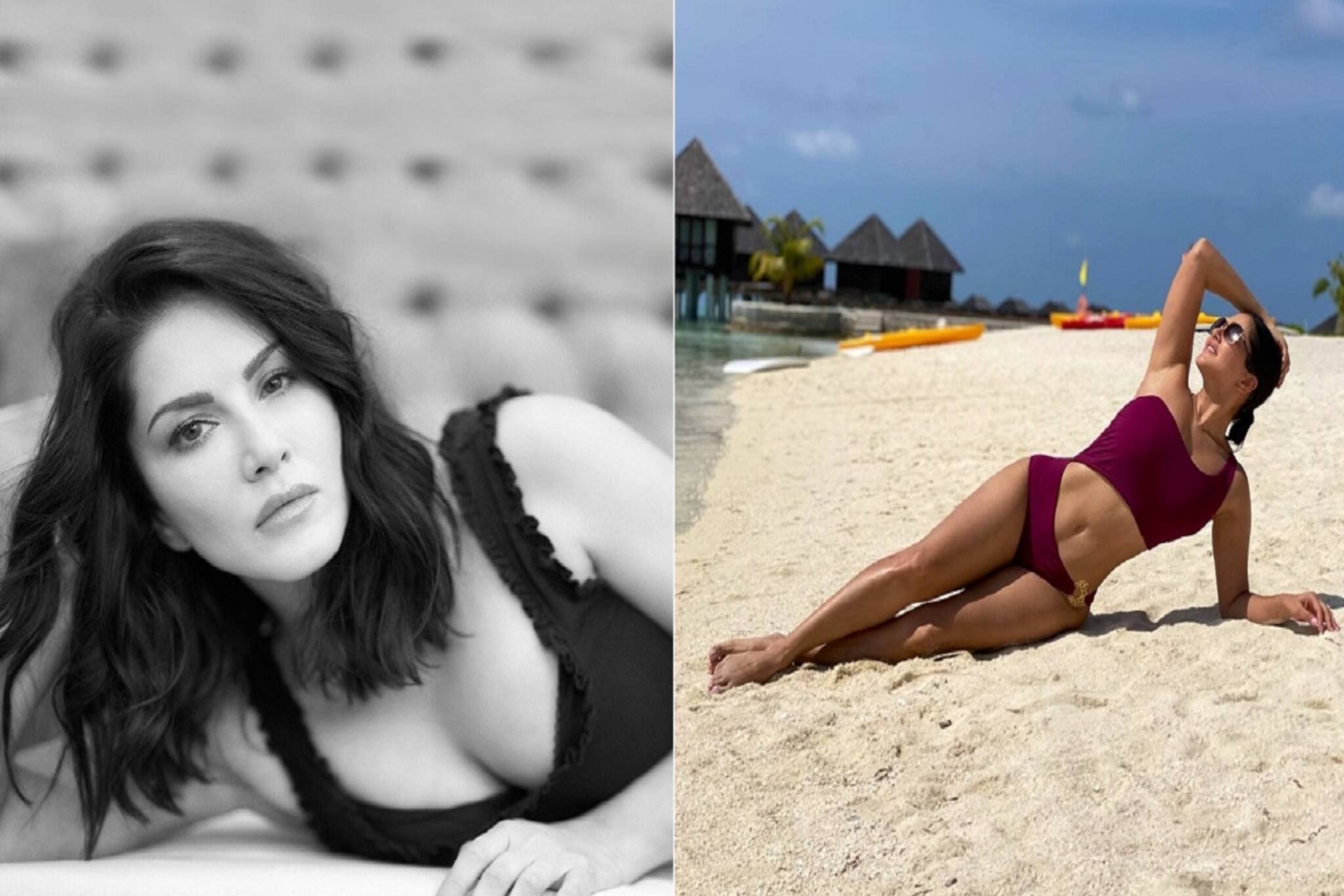 Bollywood Gossip: বিকিনি পরে রোদে শুয়ে, Sunny Leone-র শরীর জুড়ে চুমু দিচ্ছে প্রেমিক বালি, ছবি Super Viral