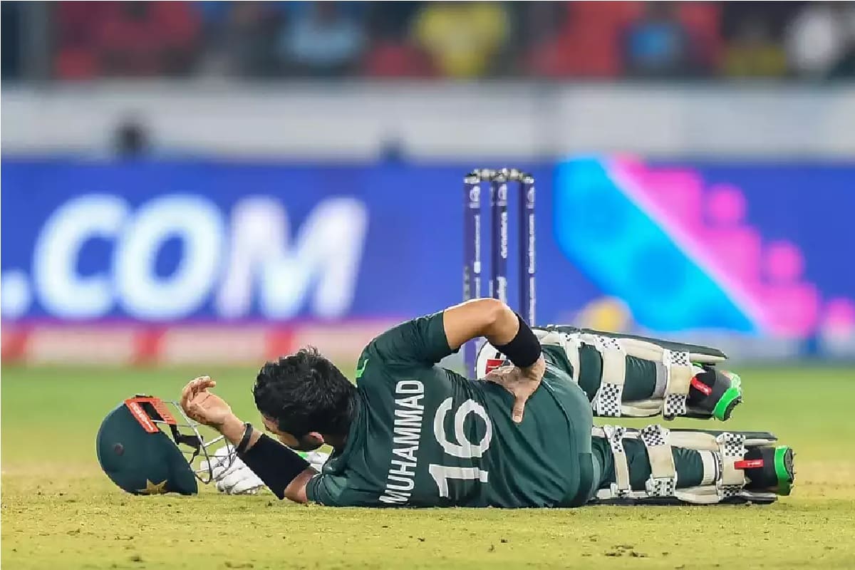 পাকিস্তান বনাম শ্রীলঙ্কা ম্যাচে মহম্মদ রিজওয়ানের ক্র্যাম্প- Photo- AFP 
