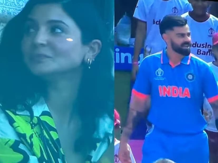 তারপর গোটা গ্যালারির দিকে ব্যাট উঁচিয়ে সম্ভাষণ করলেন। ওদিকে সচিনও উঠে দাঁড়িয়ে হাততালি দিয়ে অভিবাদন জানালেন বিরাটকে।