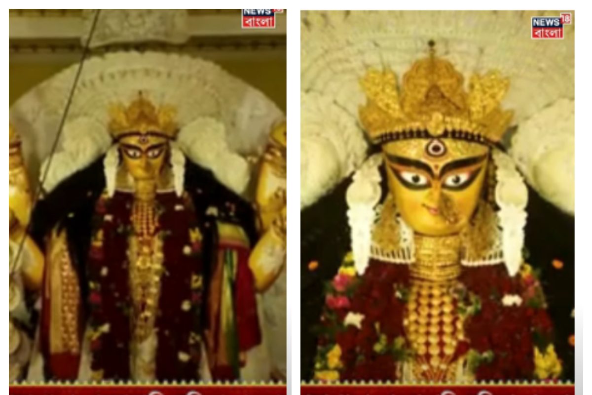 Burima কৃষ্ণনগরে বিখ্যাত বুড়িমার পুজো! দেখুন ভিডিও Maa Jagadhatri is ...