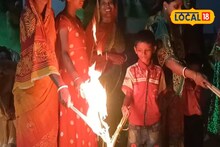 কালীপুজোর সন্ধেয় পাটকাঠির আগুনে ইঞ্জল-পিঞ্জল