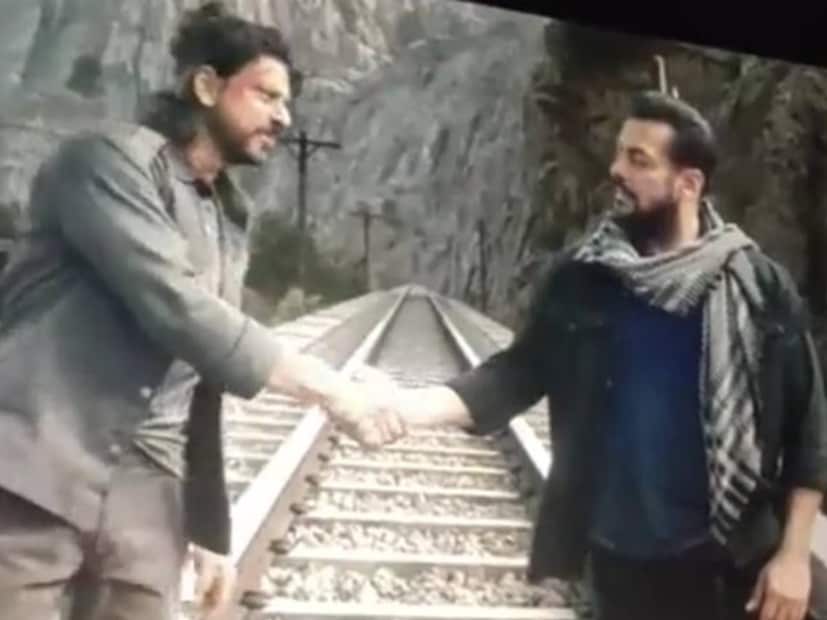 জল্পনা ছিল, সলমনের 'টাইগার ৩'-এ দেখা গেল পাঠান-রূপী শাহরুখকে। কয়েক মুহূর্তের জন্য হলেও তাঁর উপস্থিতি যেন আরও কিছু ধাপ এগিয়ে দিল ছবিটিকে।