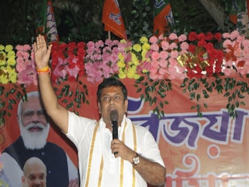 বিষ্ণুপুরের সভায় সুকান্ত মজুমদার। 