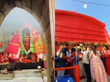 দীপাবলিতে সেজে উঠেছে ত্রিপুরেশ্বরী মন্দির