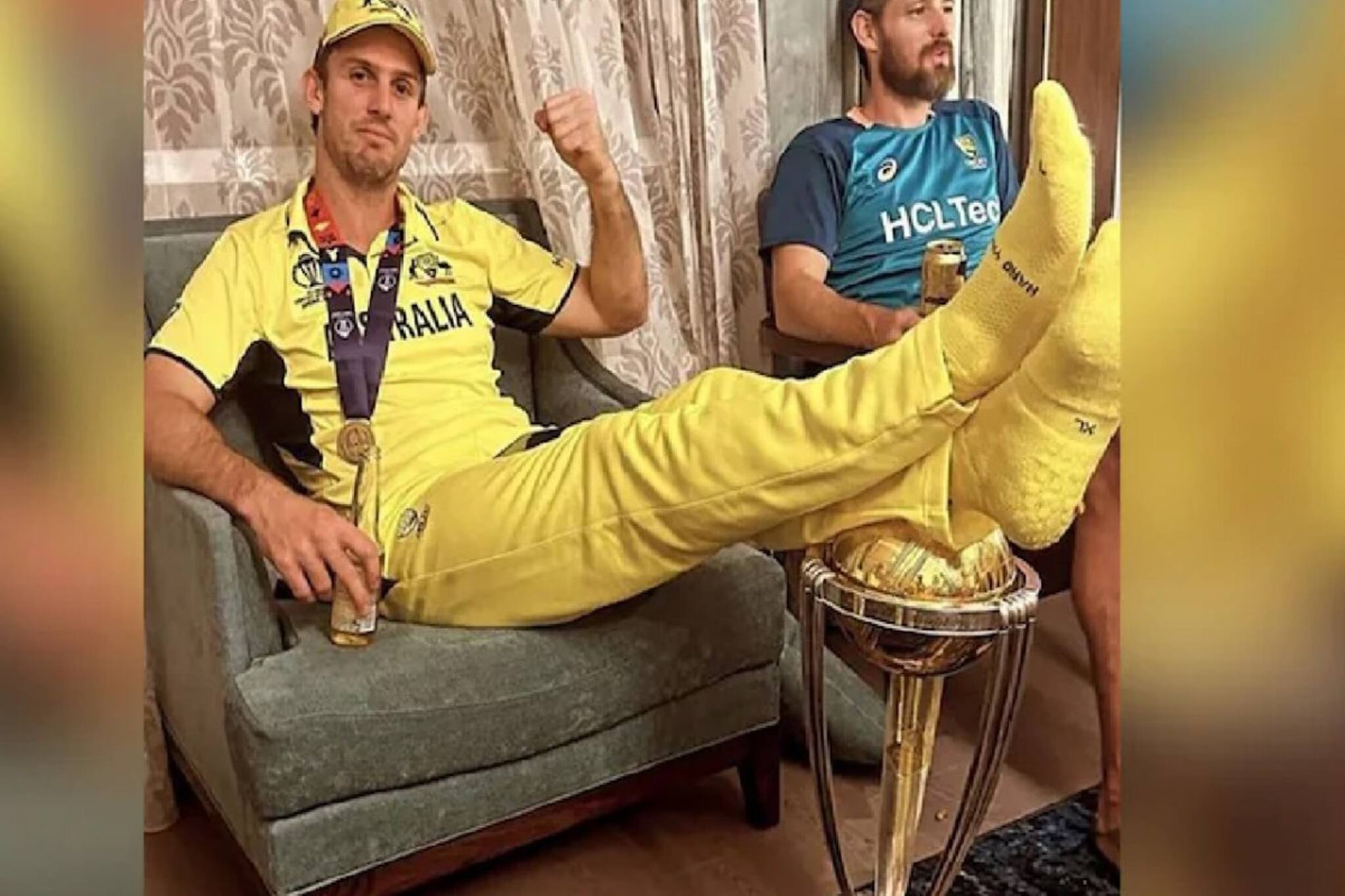 বিশ্বকাপে পা তুলে ছবি! মার্শের কাণ্ড নিয়ে মুখ খুললেন সৌরভ, বললেন 'আসল কথা'