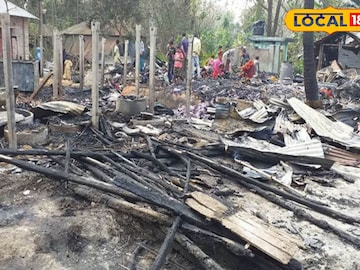 মর্মান্তিক পরিণতি! আগুনে পুড়ে ছাই দুটি বাড়ি 