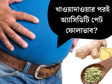 জম্পেশ খাওয়াদাওয়ার পরই অ‍্যাসিডিটি পেট ফোলাভাব? রান্নাঘরেই আছে সমাধান