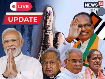সিংহাসনের সেমিফাইনালে গেরুয়া ঝড়, ৩ রাজ্যে এগিয়ে বিজেপি, ১ রাজ্যে কংগ্রেস